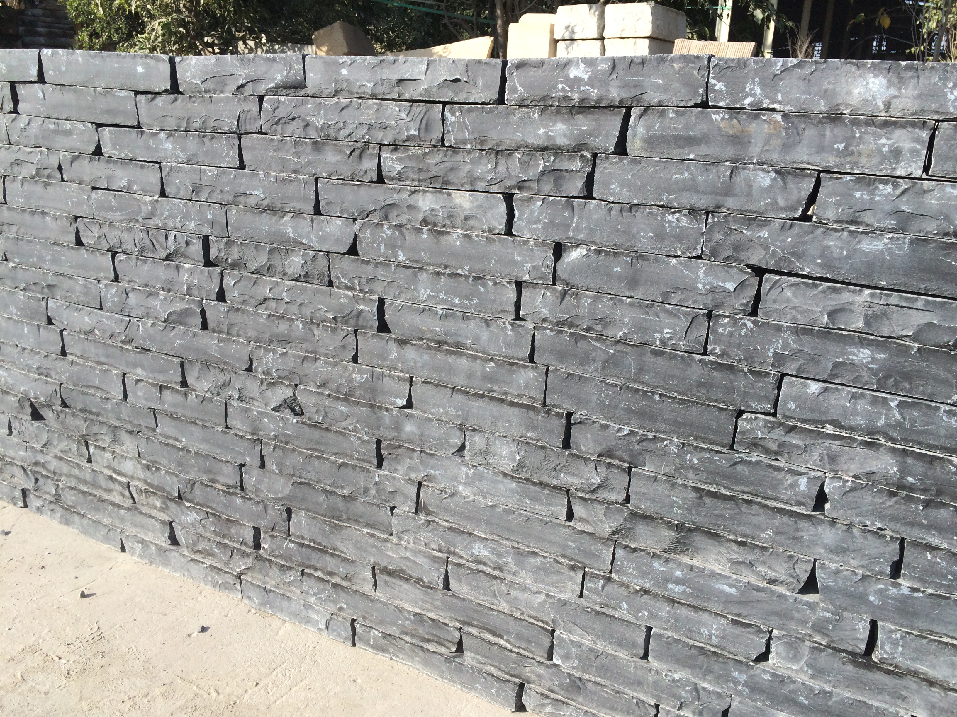 Black Limestone Walling Stone Prices Paving