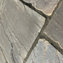 reclimed sandstone display close up small